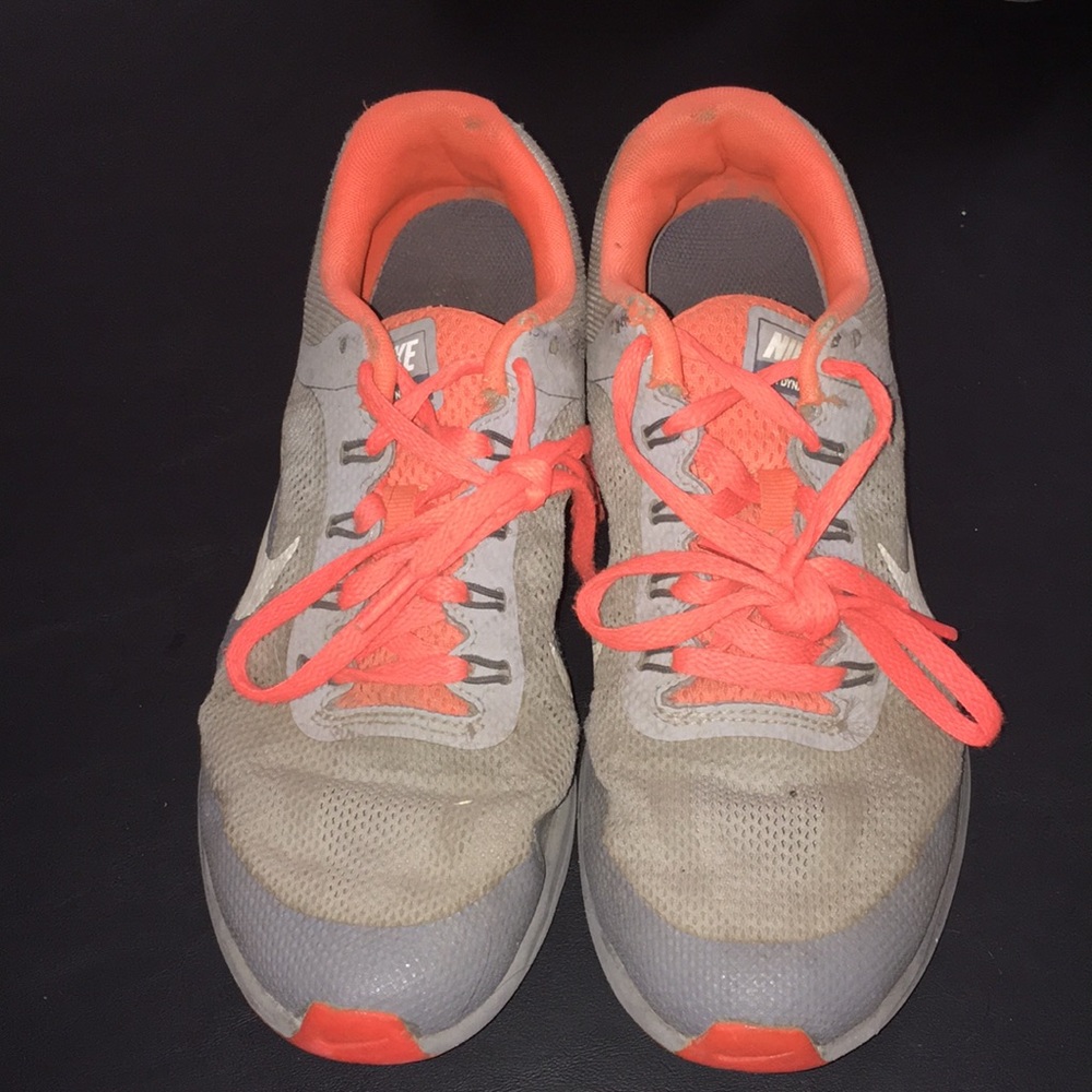 Nike Grey And Orange Sneakers